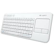 Logitech Wireless Keyboard K400 USB EN/RU unifying receiver [920-005931] White