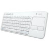 Logitech Wireless Keyboard K400 USB EN/RU unifying receiver [920-005931] White