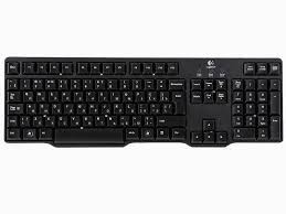 Keyboard Logitech K100 Classic PS/2 EN/RU [920-003200] black