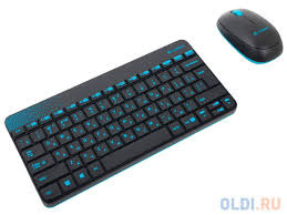 Keyboard and Mouse Logitech MK240 Wireless USB EN/RU [920-005790] black