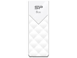 Silicon Power SP008GBUF2U03V1W, USB Flash Drive 8GB "Ultima U03" (белый)