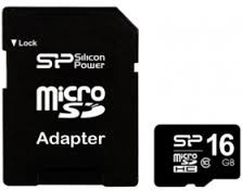 Silicon Power SP016GBSTH010V10, microSDHC 16GB class10 (без адаптера)