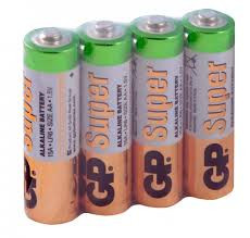 Батарейки GP Super Alkaline AA (LR6/15ARS-2SB4) комплект - 4 штуки, пленка 48/96