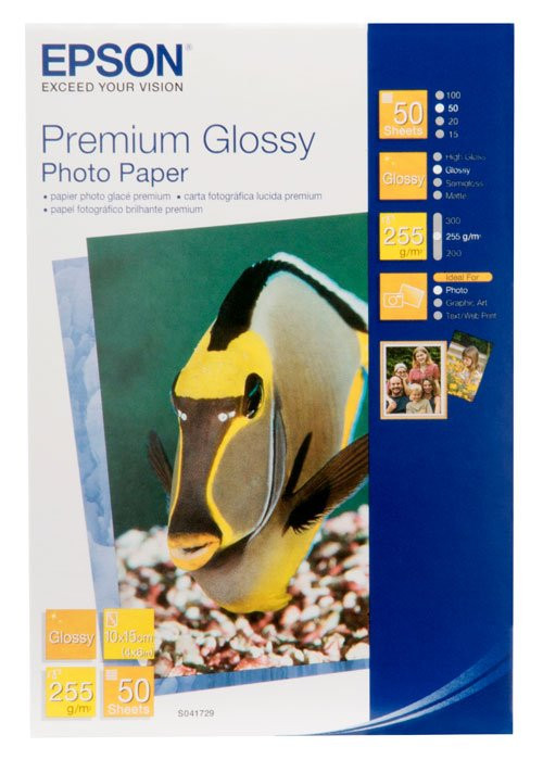 C13S041729 Premium Glossy Photo Paper 10x15 (50 sheets)