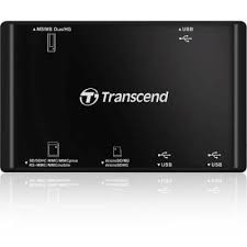 Transcend TS-RDP7W, Card Reader/white (SD, microSD, miniSD, MMC, MMCmobile, RS-MMC, MMCplus, MMCmicro, MS Pro Duo, M2, USB Hub 3port)