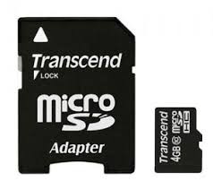 Transcend TS4GUSDHC10, microSDHC 4GB class10 (SD adapter)