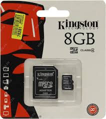 Kingston SDC4/8GB, microSDHC 8GB class4 (SD adapter)
