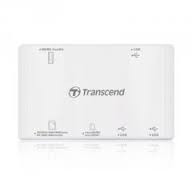 Transcend TS-RDP8W, Card Reader/white (SD, microSD, miniSD, MMC, MMCmobile, RS-MMC, MMCplus, MMCmicro, MS Pro Duo, M2, CF)