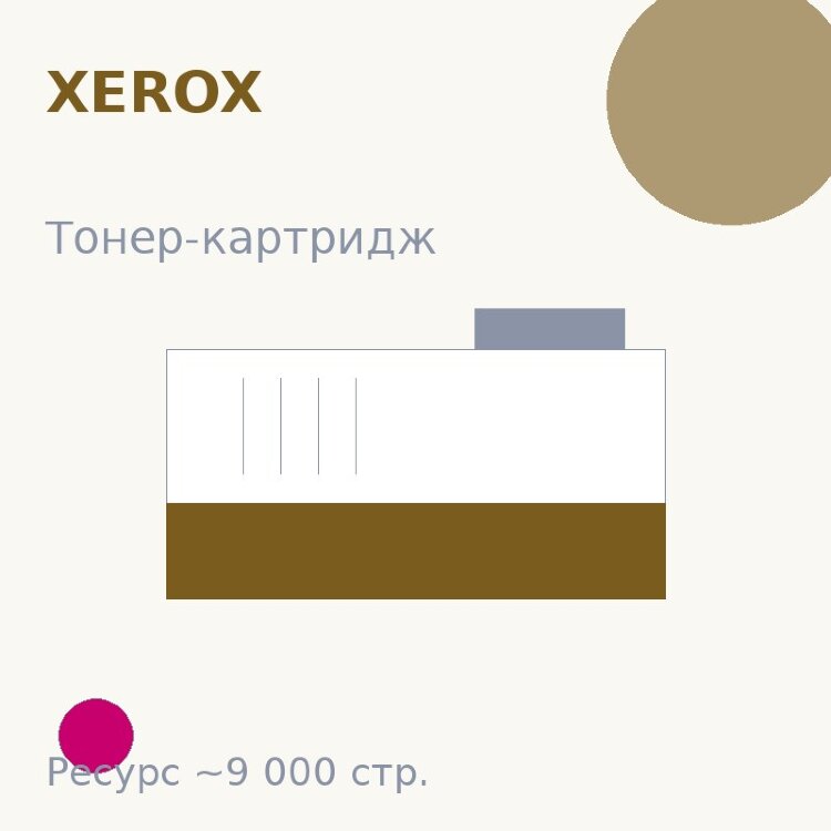 Тонер-картридж Xerox, пурпурный, 9 000 стр. — Euro Print