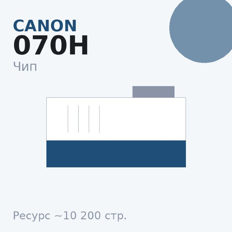 Чип Canon 070H, 10 200 стр.
