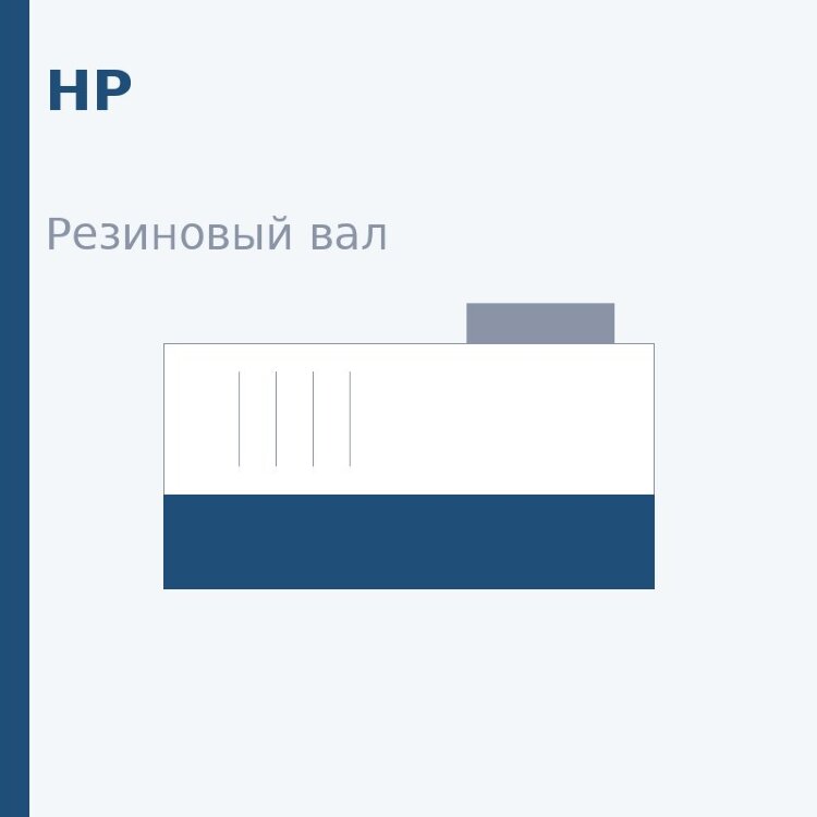 Резиновый вал для HP CLJ 1025/PRO 100 Color MFP M175/M176 /M177 (LPR-1025)