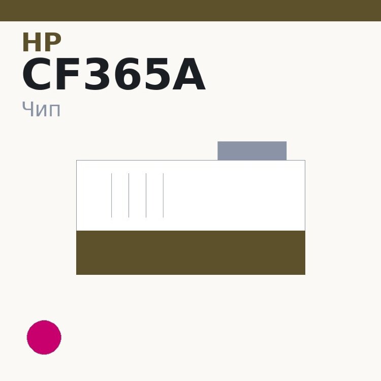 Чип HP CF365A, пурпурный