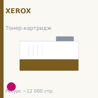 Тонер-картридж Xerox, пурпурный, 12 000 стр. — Euro Print