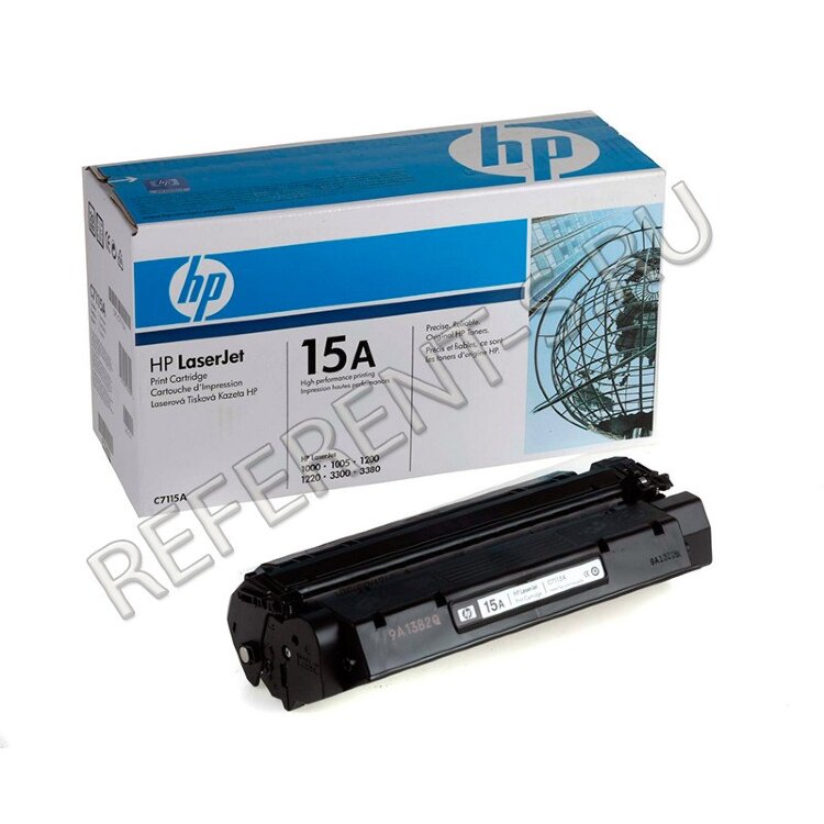 Картридж HP C7115A, чёрный — OEM