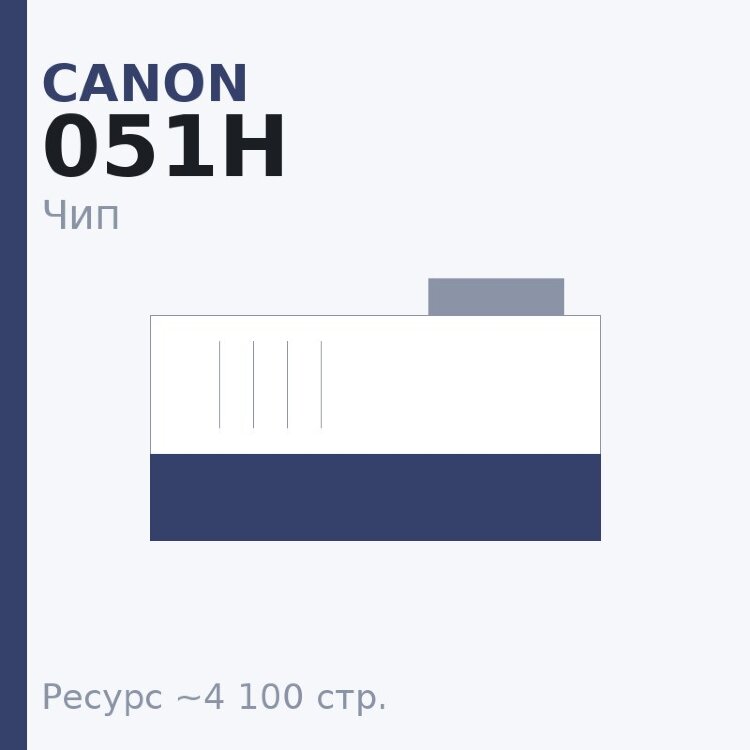 Чип Canon 051H, 4 100 стр.