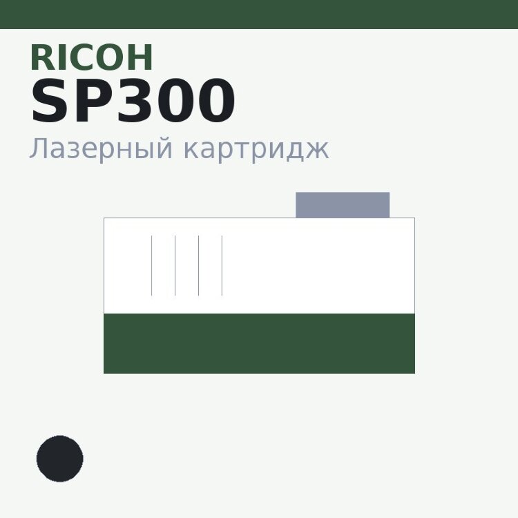 Картридж Ricoh SP300, чёрный — Euro Print