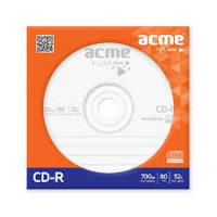 ACME CD-R 80min/700MB/52x, 1pcs paper envelope