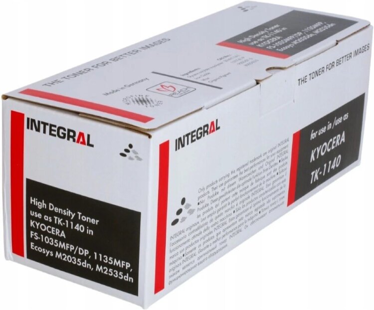 Тонер-картридж Kyocera TK-1140, чёрный, 7 200 стр. — INTEGRAL