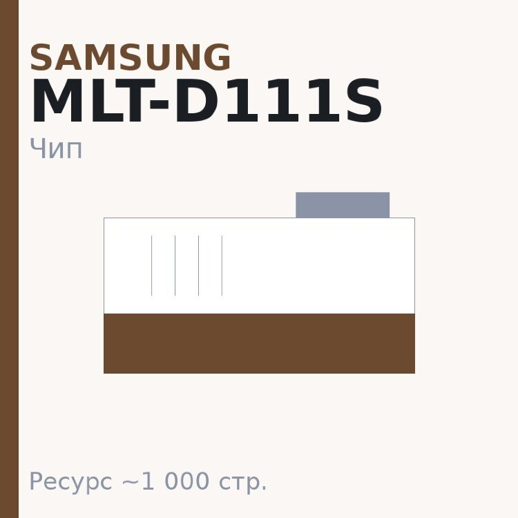 Чип Samsung MLT-D111S, 1 000 стр.
