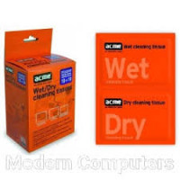 ACME CL05 Чистящие салфетки для экранов LCD TFT/CRT 10шт. Влажных, 10шт. сухих