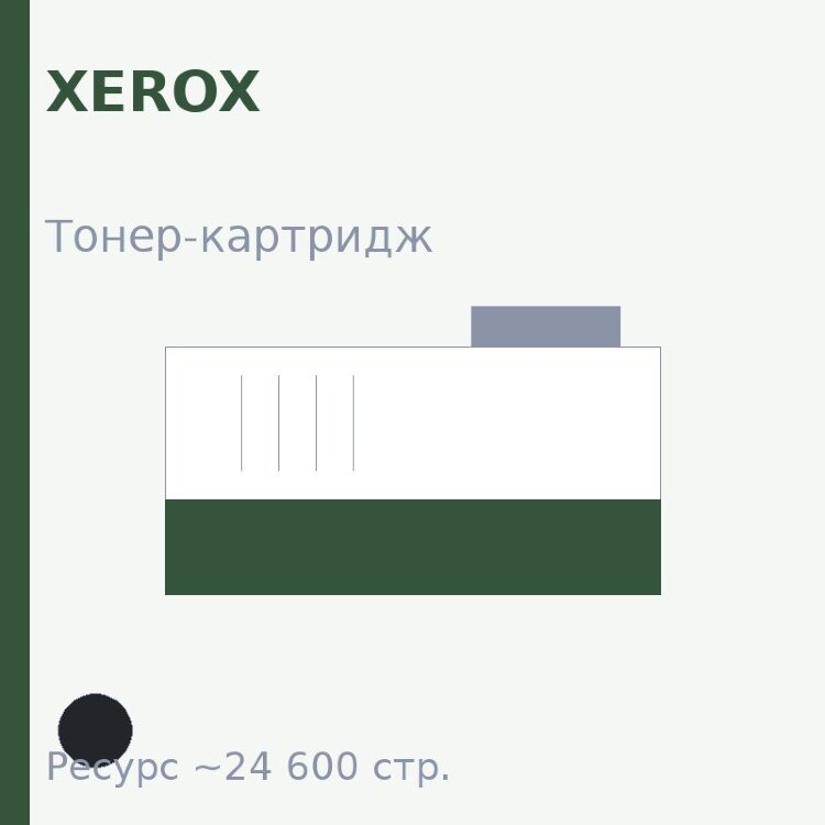 Тонер-картридж Xerox, чёрный, 24 600 стр. — Euro Print