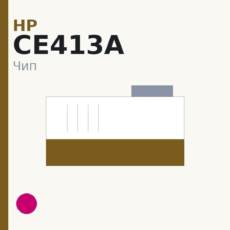 Чип HP CE413A, пурпурный