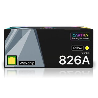 Чип HP CF312A, жёлтый