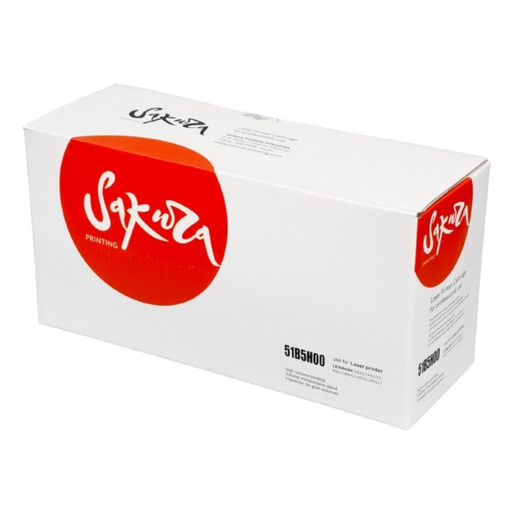 Картридж Lexmark 51B5H00, чёрный — SAKURA
