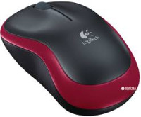 Mouse Logitech M185 Wireless Optical USB [910-002240] red