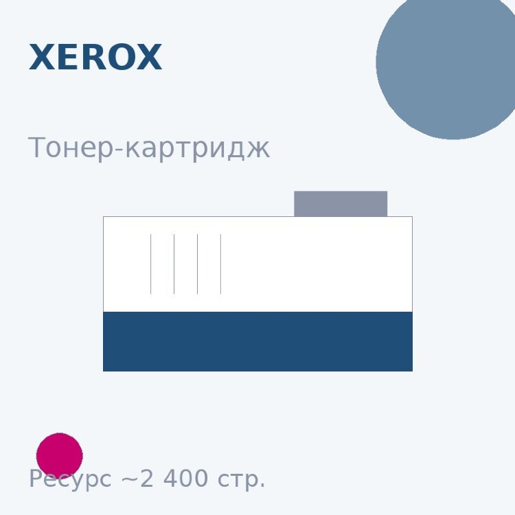 Тонер-картридж Xerox, пурпурный, 2 400 стр. — SAKURA