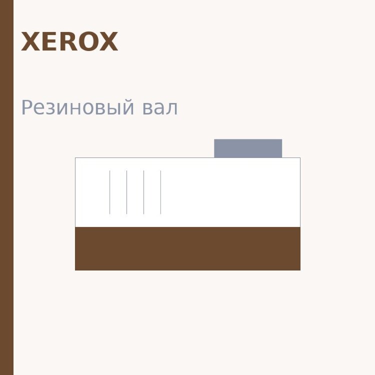 Резиновый вал для Xerox WC 7525/7530/7535/7545/7556/7830/7835/7845/7855/Phaser 7800 MAGNETONE