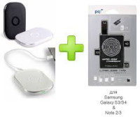 PQI Wireless Tag Qi, for Samsung Galaxy S3/S4, Note 2/3, Адаптер для беспроводной зарядки