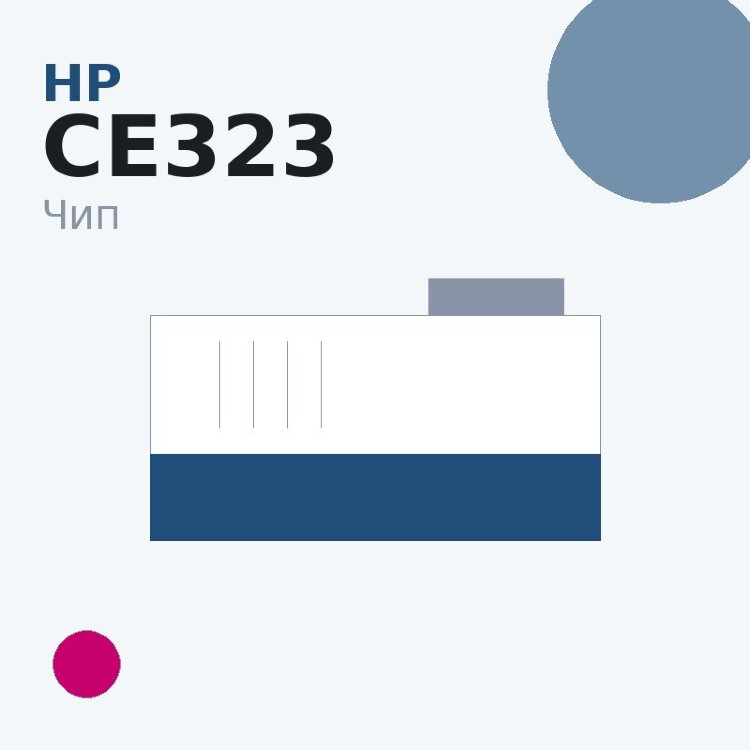Чип HP CE323, пурпурный