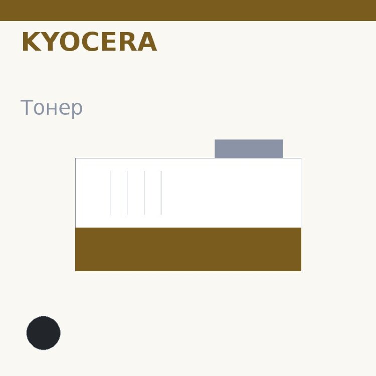 Тонер Kyocera, чёрный