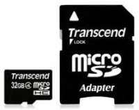 Transcend TS32GUSDHC4, microSDHC 32GB class4 (SD adapter)