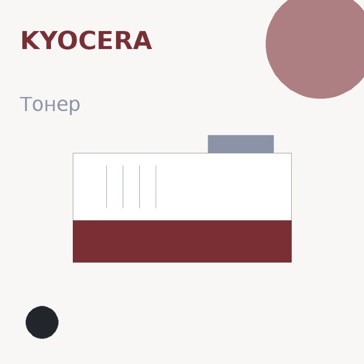 Тонер Kyocera, чёрный