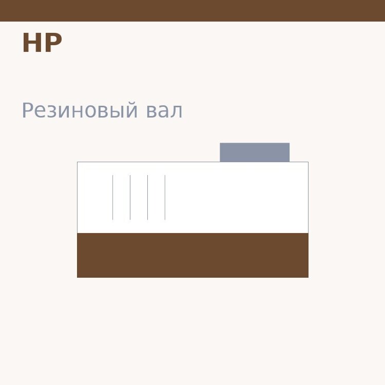 Резиновый вал для HP LJ Enterprise 600/M601/M602/M603/M604/M605/M606 (LPR-M601)
