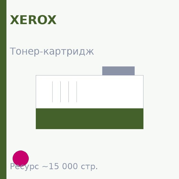 Тонер-картридж Xerox, пурпурный, 15 000 стр. — Euro Print