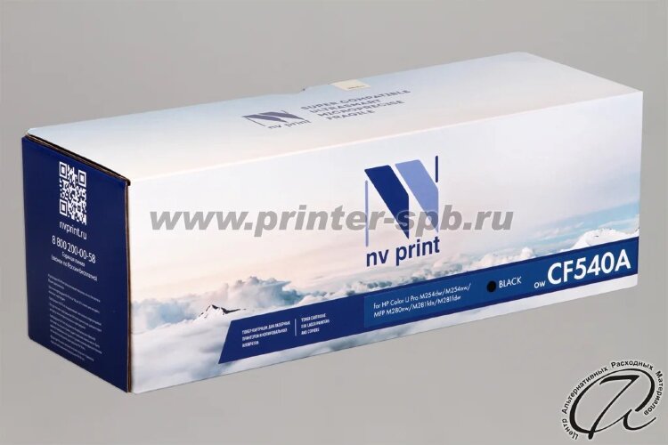 Картридж HP CF540A, чёрный, 1 400 стр. — OEM