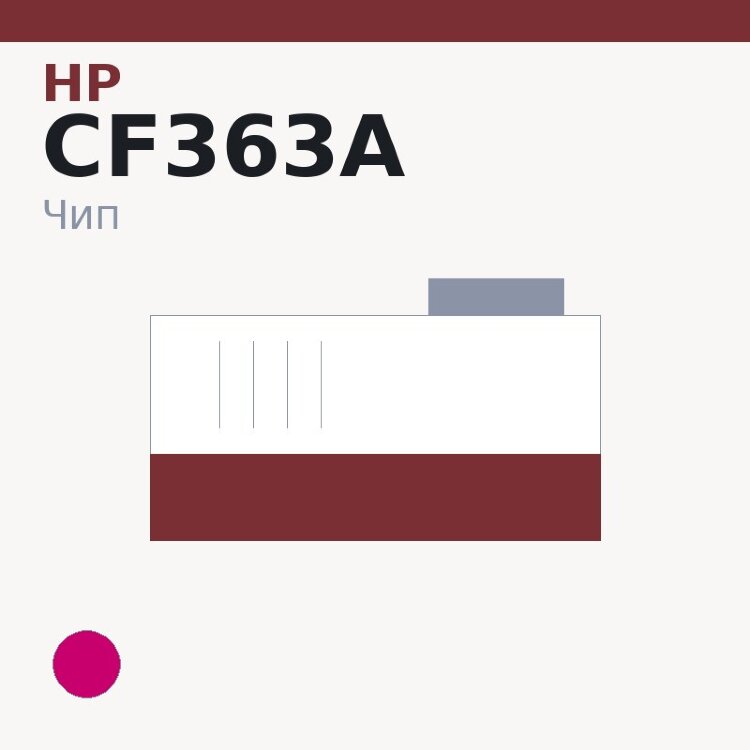 Чип HP CF363A, пурпурный