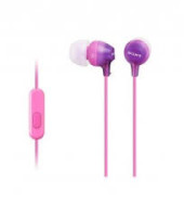 Sony Earphones MDR-EX15APV  Violet with Mic