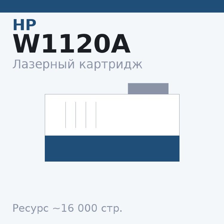 Картридж HP W1120A, 16 000 стр. — Euro Print