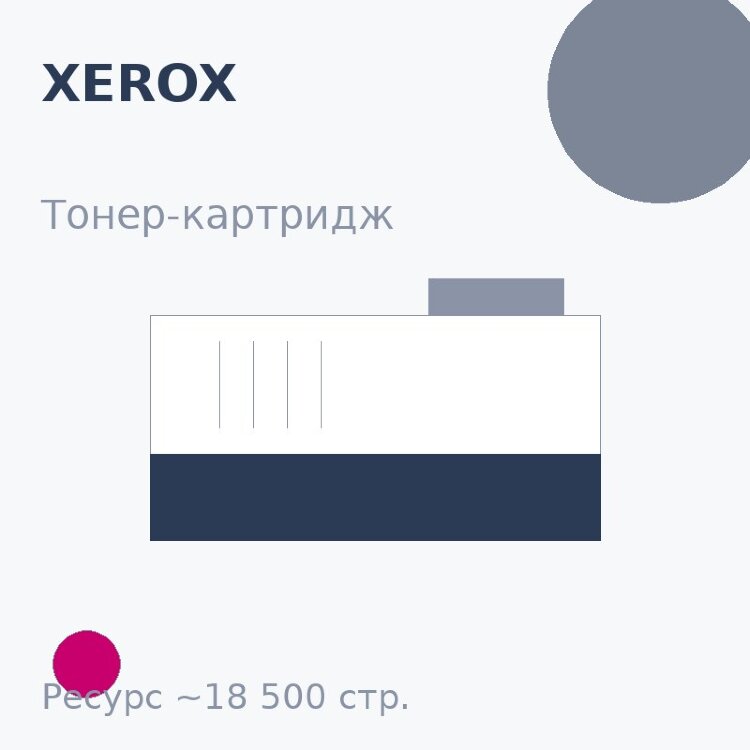 Тонер-картридж Xerox, пурпурный, 18 500 стр. — Euro Print