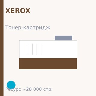 Тонер-картридж Xerox, голубой, 28 000 стр. — Euro Print