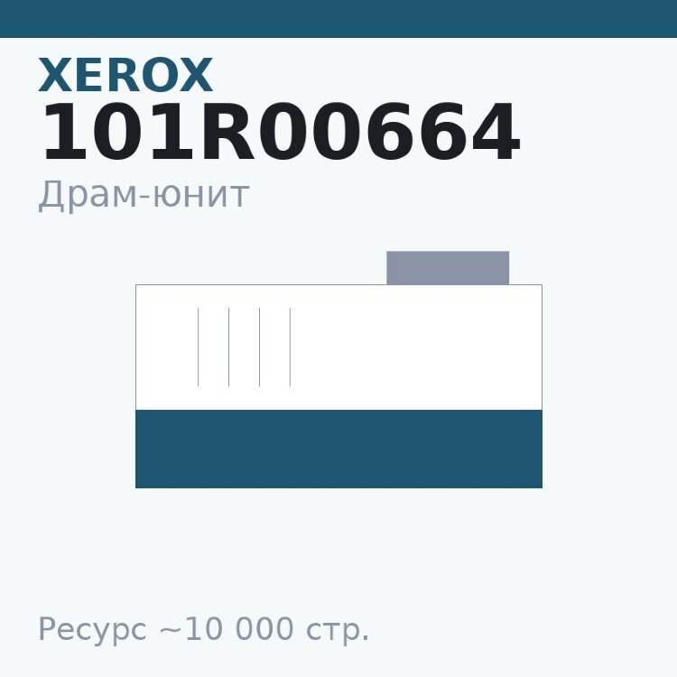 Драм-юнит Xerox 101R00664, 10 000 стр. — Euro Print