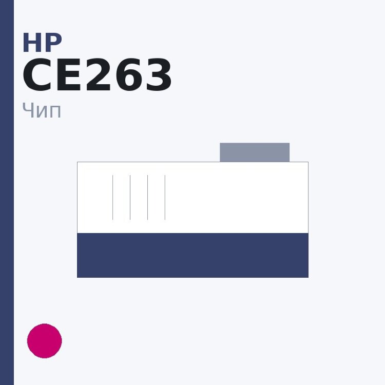 Чип HP CE263, пурпурный