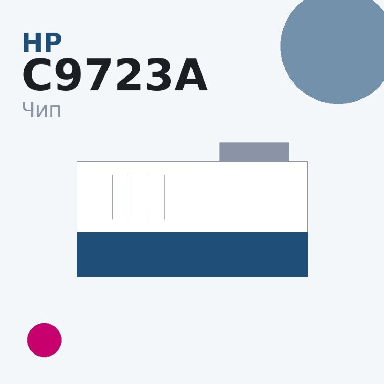 Чип HP C9723A, пурпурный