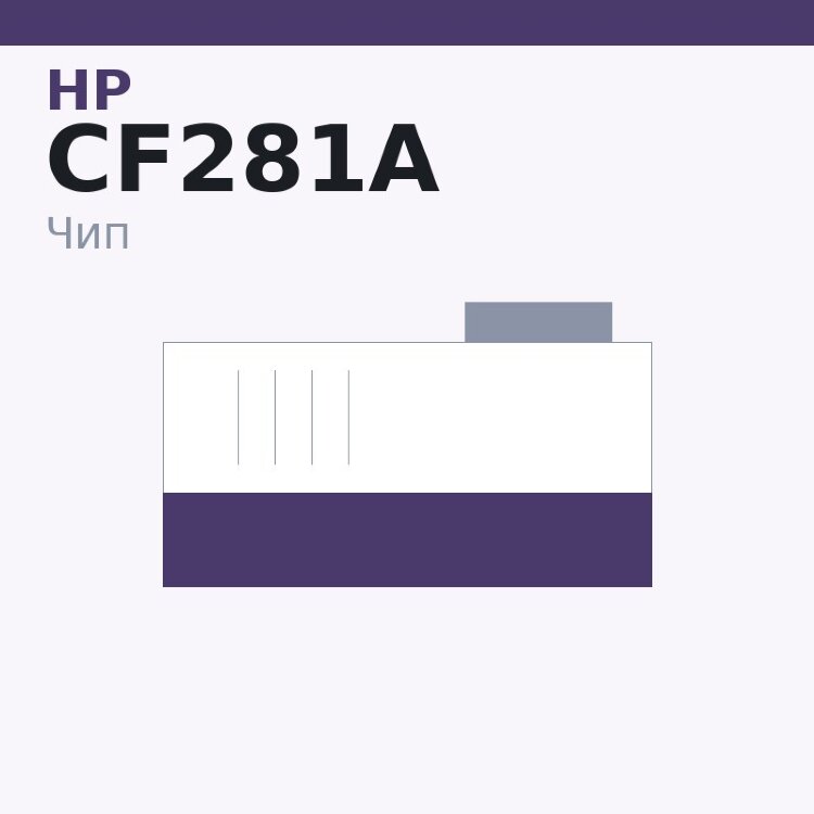 Чип HP CF281A
