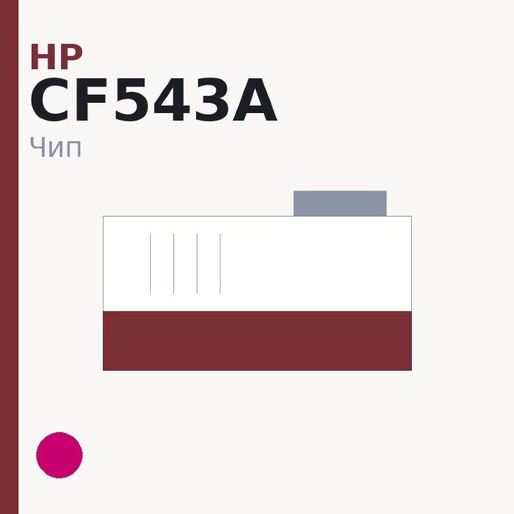 Чип HP CF543A, пурпурный